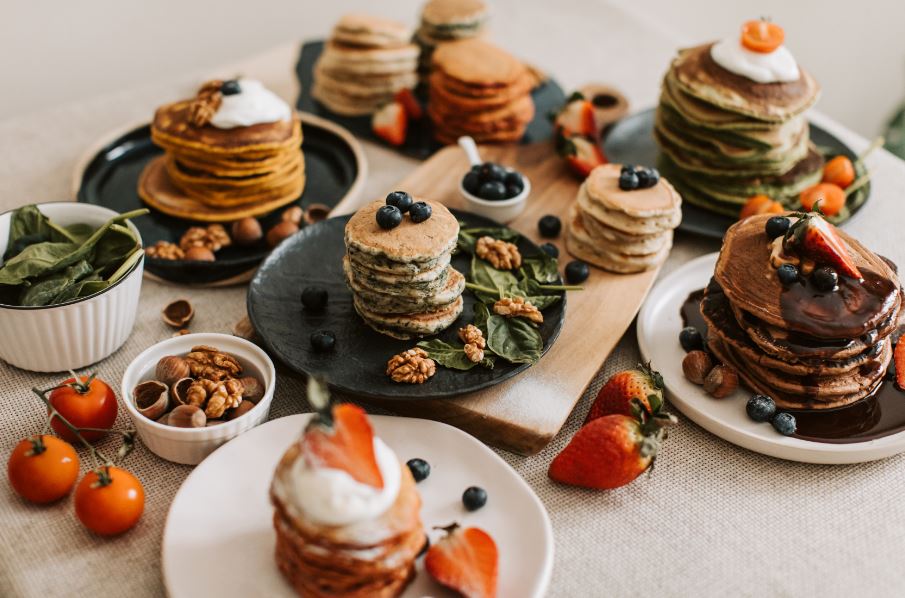 Different pancake toppings