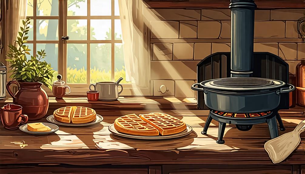 origins of contemporary waffles