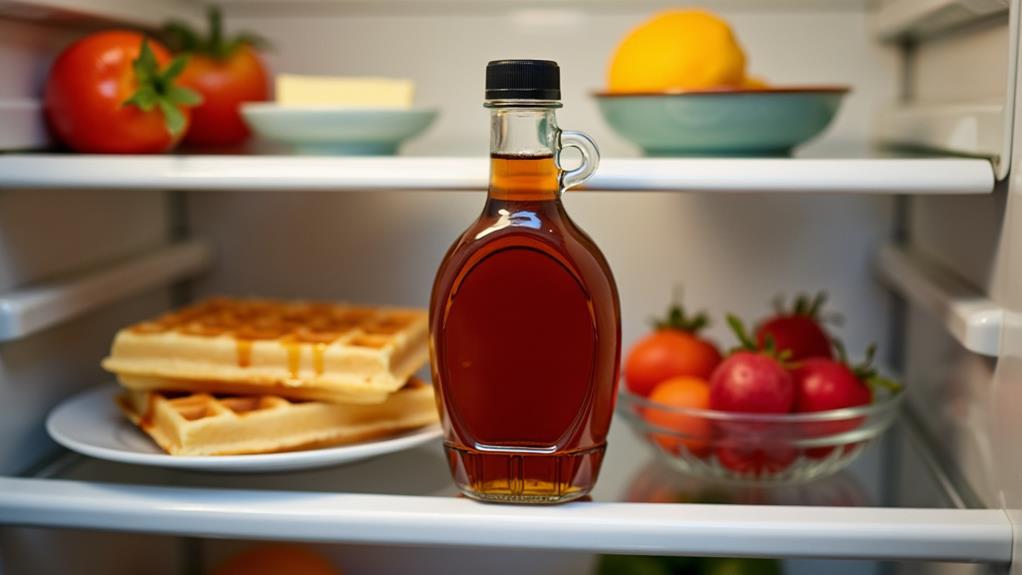 proper maple syrup storage