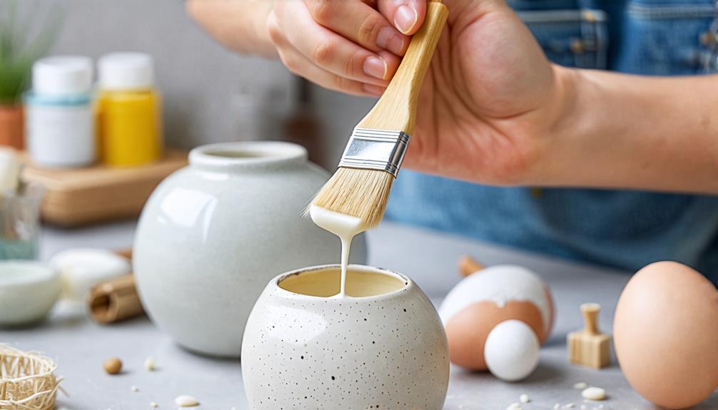 egg whites for adhesion