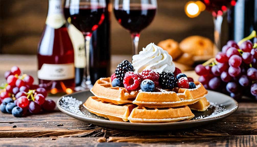 waffles and wine pairings