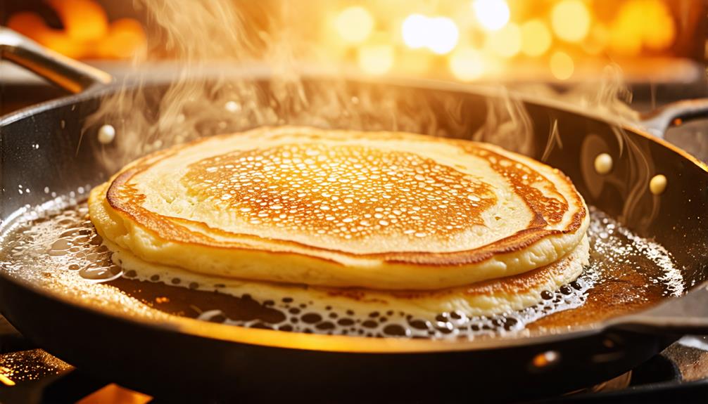 perfecting pancake flipping technique