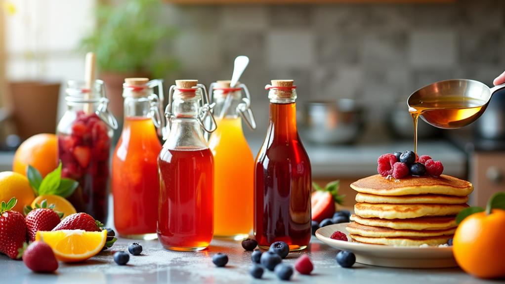 diverse syrup flavor options