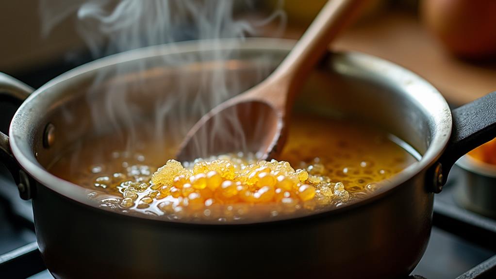 reheat to restore crystals