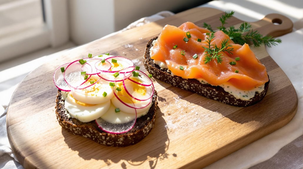 appetizing visually appealing bite sized sandwiches