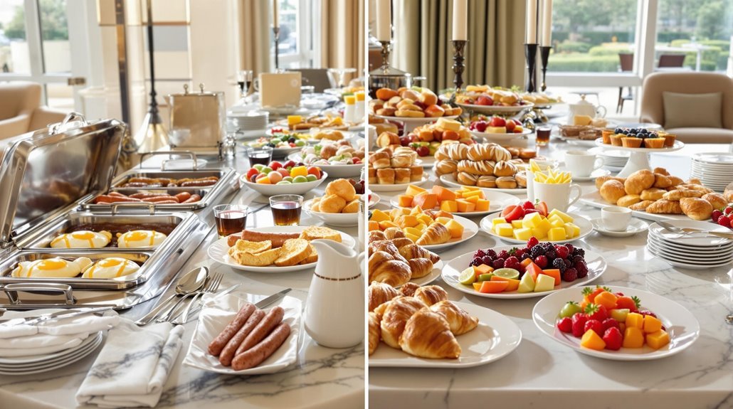 hearty to light breakfast transition