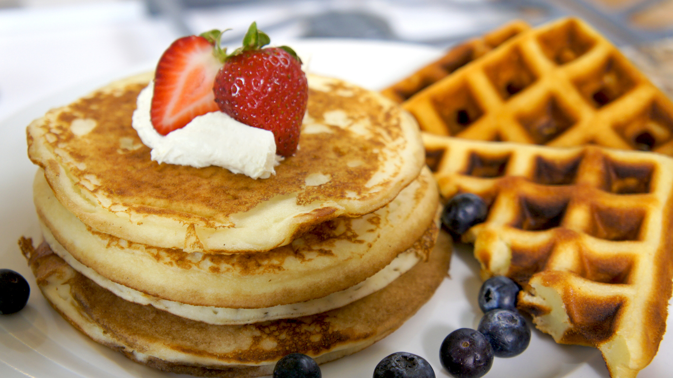Pancakes and waffle