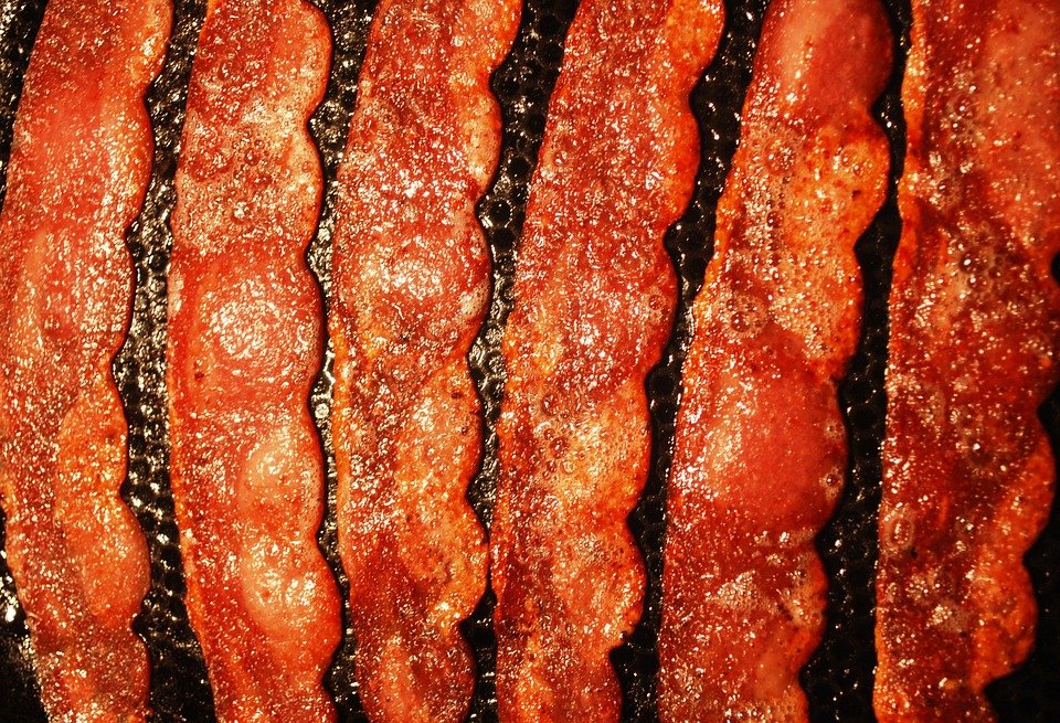 bacon made from turkey meat